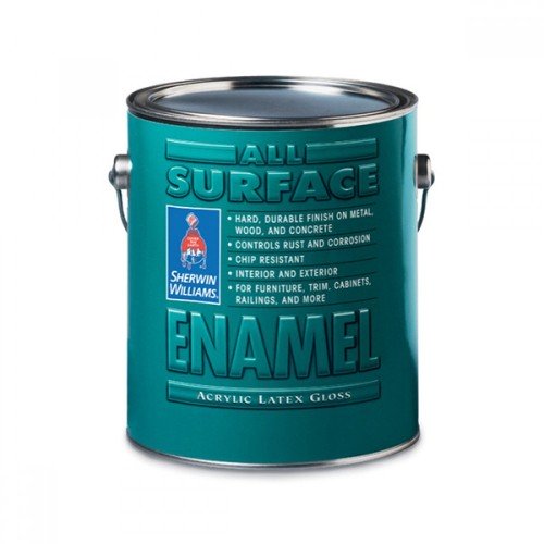 Эмаль SW ALLSURFACE EnamelLatexGloss ExtraWhite/Универсальная Латексная на водной основе антикоррозийная, глянец, ЭкстраБелая (3,8 л)