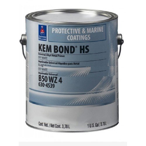 Грунтовка SW KEM BOND HS GREY Ext/IntAlkydPrimer/Универсальная Матовая по металлу антикоррозийная на фенол-алкидной основе, Серый (3,78 л)