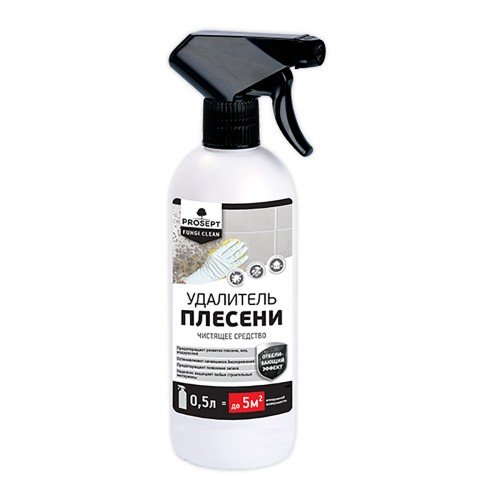 Просепт FUNGI CLEAN (0,5л) - удалитель плесени с минеральных поверхностей. Готовый состав