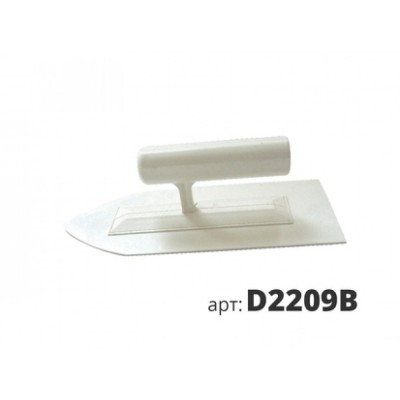 Кельма белая пластиковая остроугольная 23.5х9 см D2209B