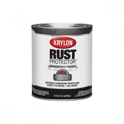 Эмаль KRYLON RUST PROTECTOR Hammered Finish Silver-с молотковым эффектом, Серебро, 0,95 л/1 кв.