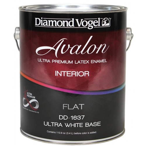 Краска DV AVALON Interior Latex Flat Neutral Base/Интерьерная Латексная совершенно матовая краска (Нейтральная)/ 0,9 л./DF-0634-14