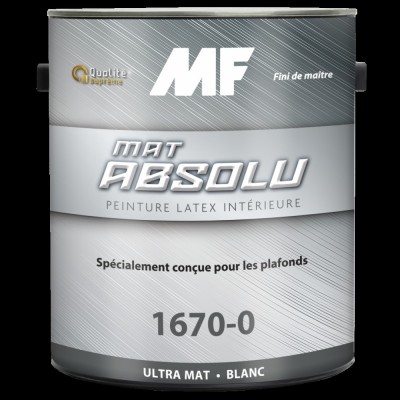 Краска MF ABSOLUT Flat Interior Latex Paint/Матовая латексная самогрунтующаяся краска для внутренних   работ. (База Р)/ 3,78 л.