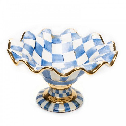 ВАЗА ДЛЯ ФРУКТОВ/СЛАДОСТЕЙ НА ПОДСТАВКЕ ROYAL CHECK (32Dх16H см) 11491-240