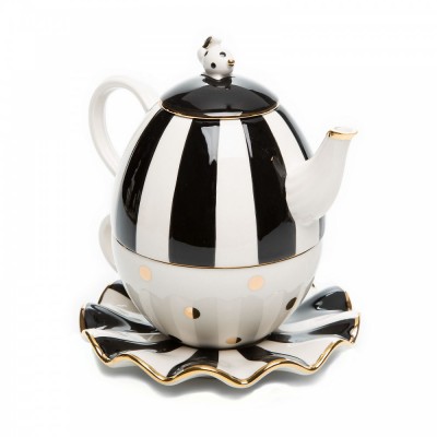 НАБОР ЧАЙНИК И ЧАШКА С БЛЮДЦЕМ MOD TEA PARTY FOR ONE (16x19H см) 35514-1499
