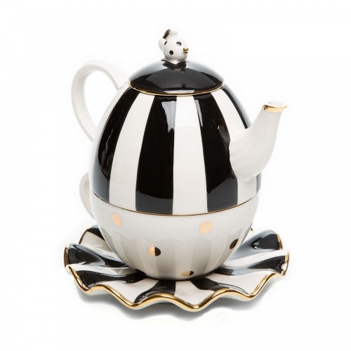 НАБОР ЧАЙНИК И ЧАШКА С БЛЮДЦЕМ MOD TEA PARTY FOR ONE (16x19H см) 35514-1499