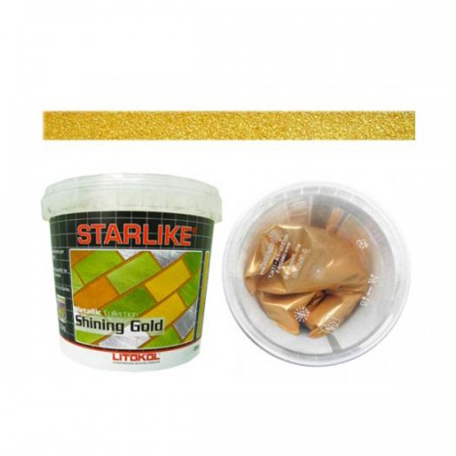 Добавка ярко-золотго цвета SHINING GOLD для эпоксидной затирки Starlike сочетается с цветом Neutro C340/0,2 гр. (bucket)