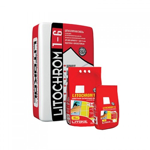 Затирочная смесь LITOCHROM 1-6 C. 80 карамель  2 кг. (ал. мешок)