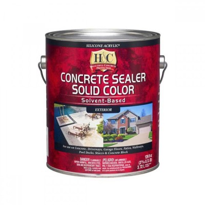 Лак H&C Concrete Sealer SolventBasedGlossClear/Силикон-акриловый на основе растворителей по камню для нар. и внут. работ. глянец, прозрачный (3,78л)