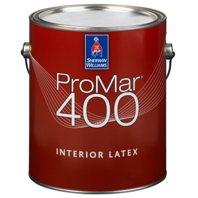 Краска SW PROMAR 400 InteriorLatexFlat ExtraWhite/Интерьерная Латексная Матовая на основе винил-акрила тиксотропная (Экстра Белая)/ 3,66 л,/B30W451-16