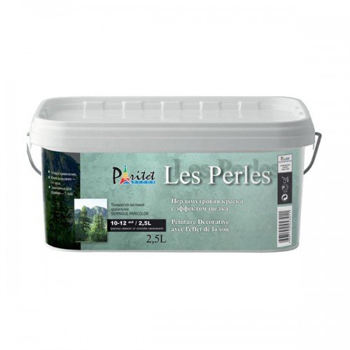 Декоративная фактурная краска LES PERLES 1 л (покрытие с добавлением метализированных частиц)